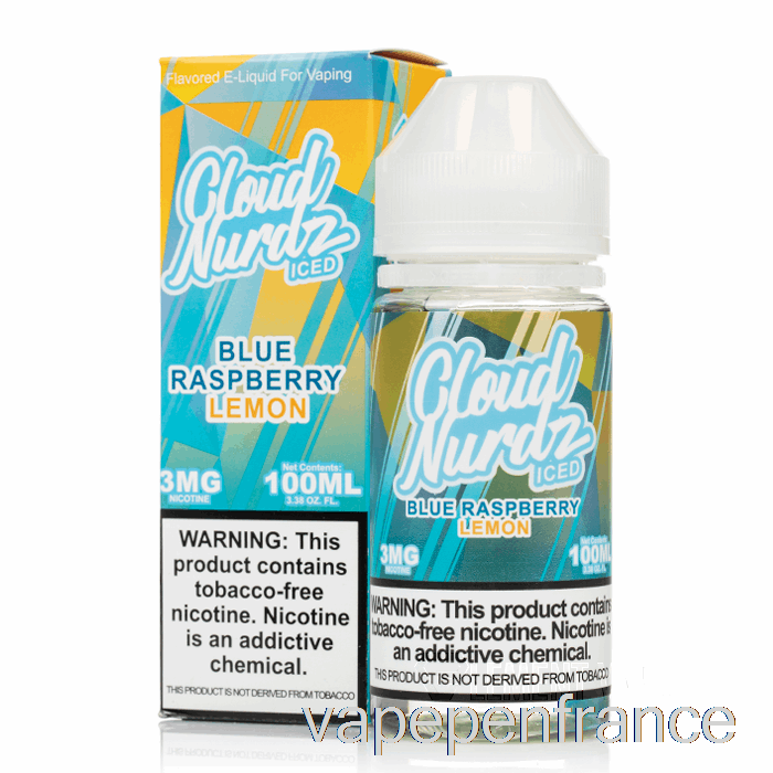 Citron Framboise Bleu Glacé - Cloud Nurdz - 100 Ml 6 Mg Stylo Vape